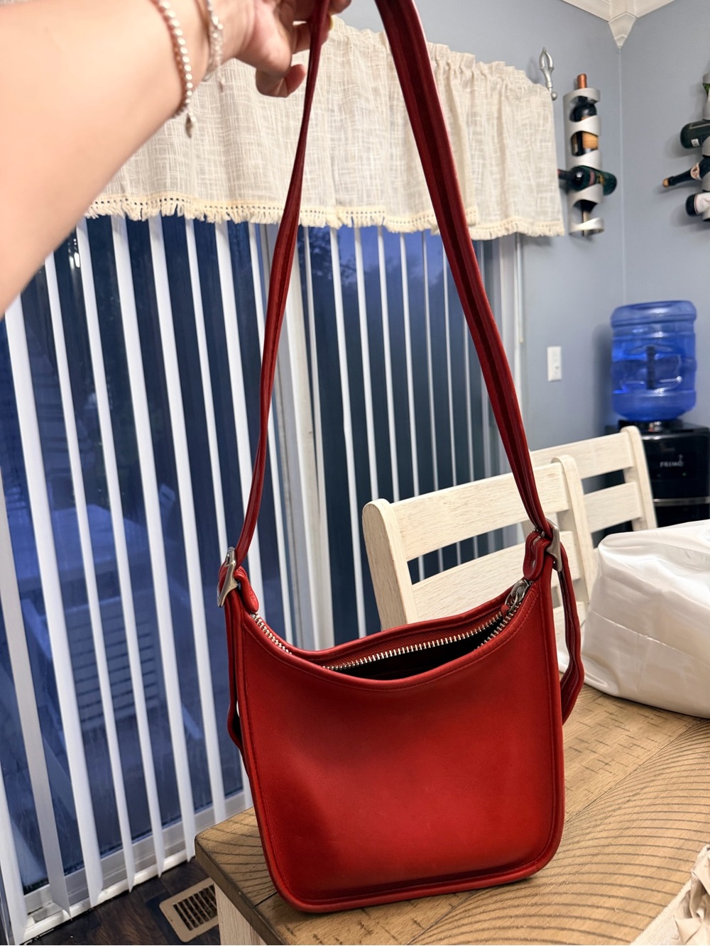 Vintage Red Coach Janice bag 2006